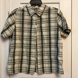 Cute vintage cottage core short sleeve blouse.